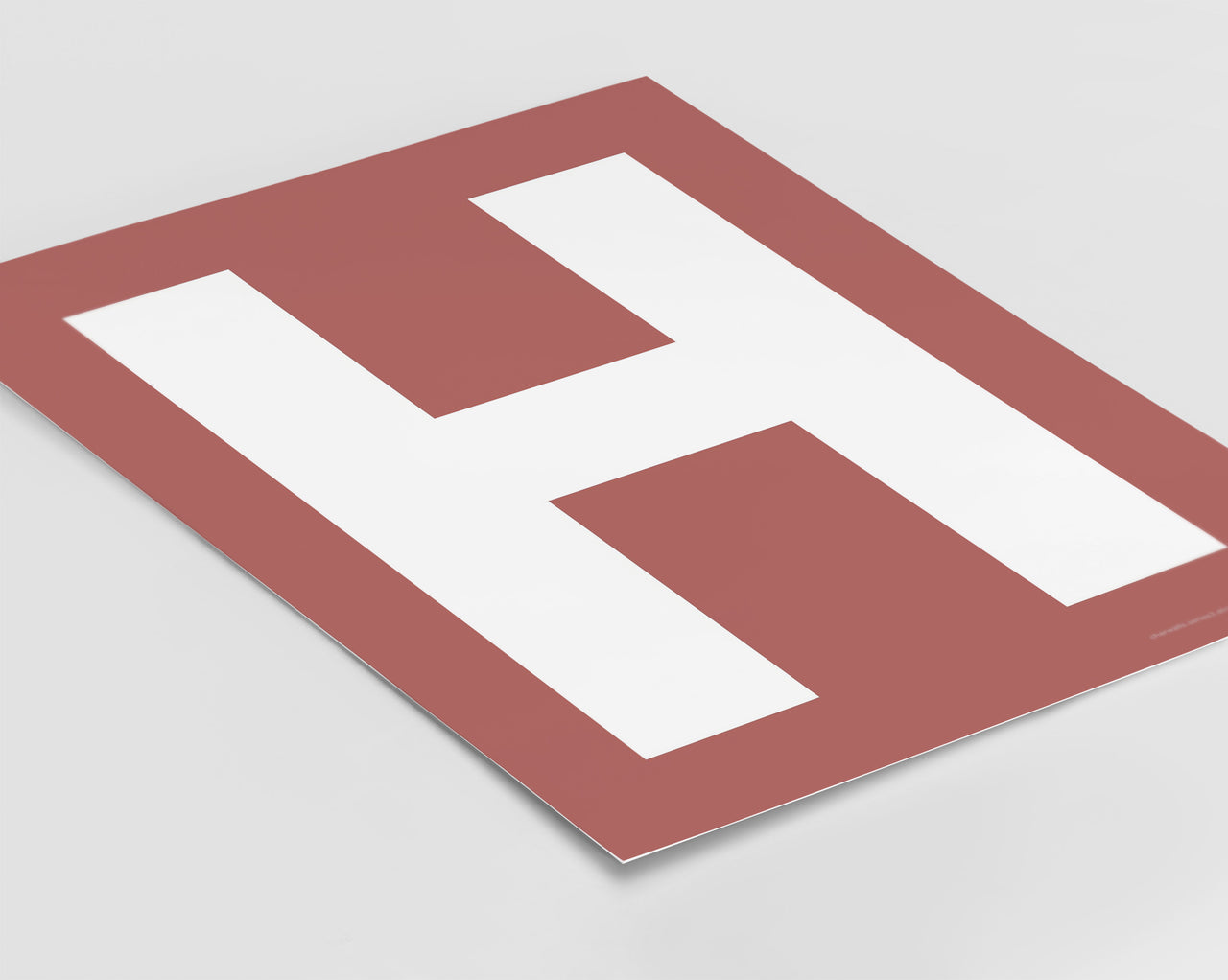 Letter H Art Print - Series 3