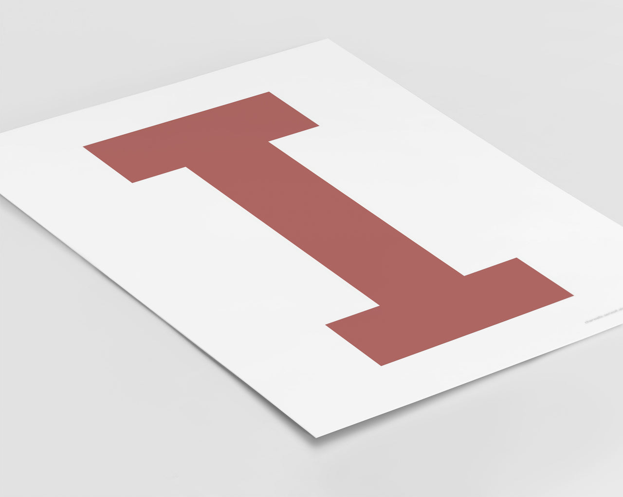 Letter I Art Print - Series 4