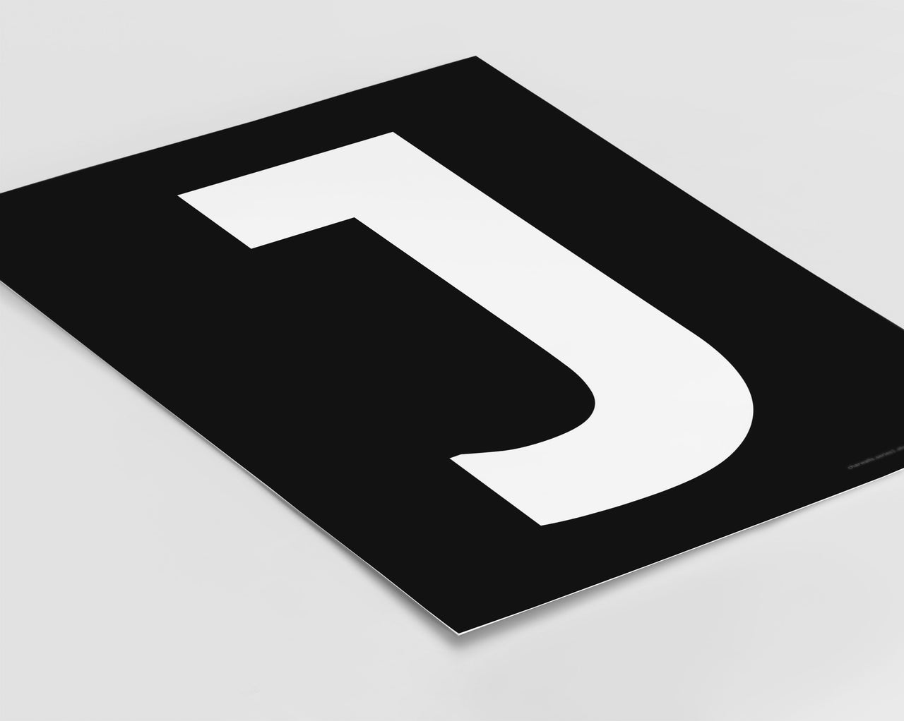 Letter J Art Print - Series 1