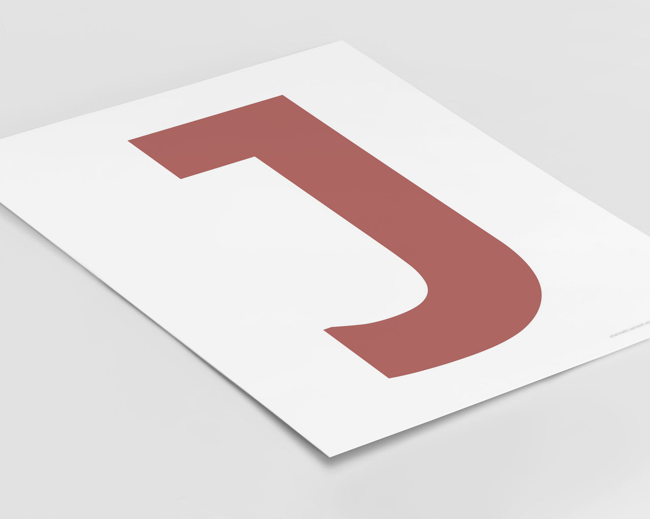 Letter J Art Print - Series 4