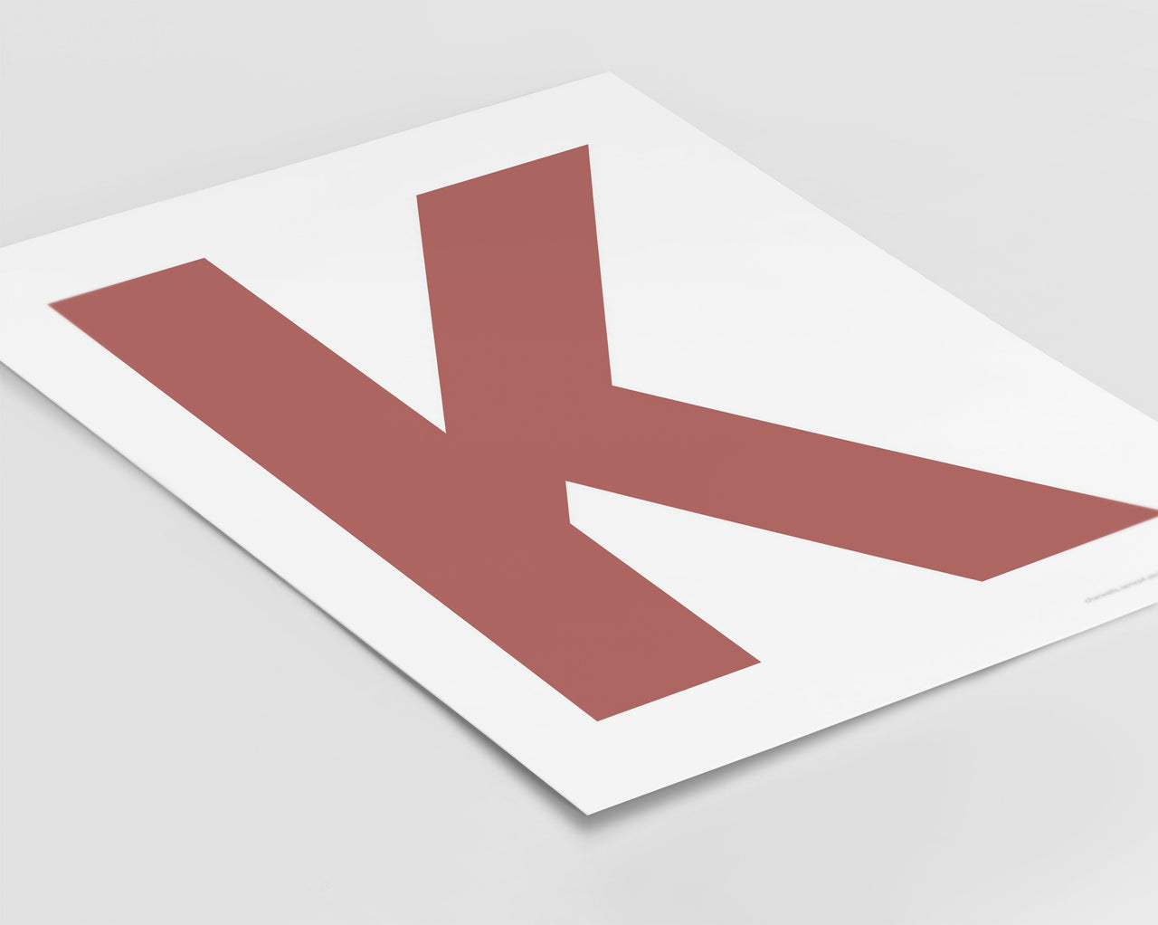 Letter K Art Print - Series 4