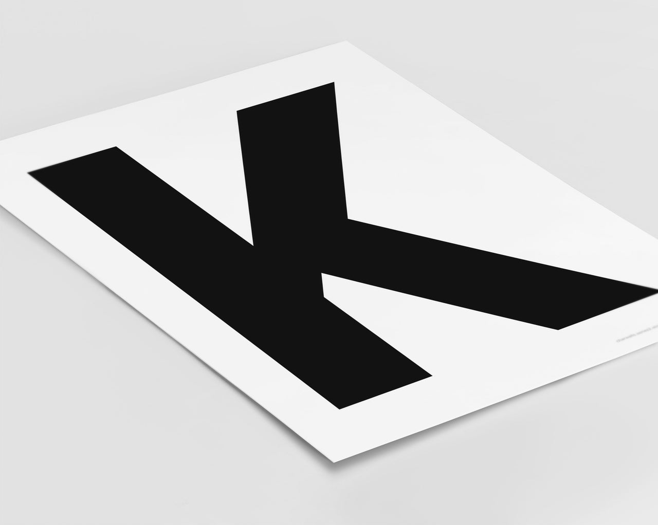 Letter K Art Print - Series 2