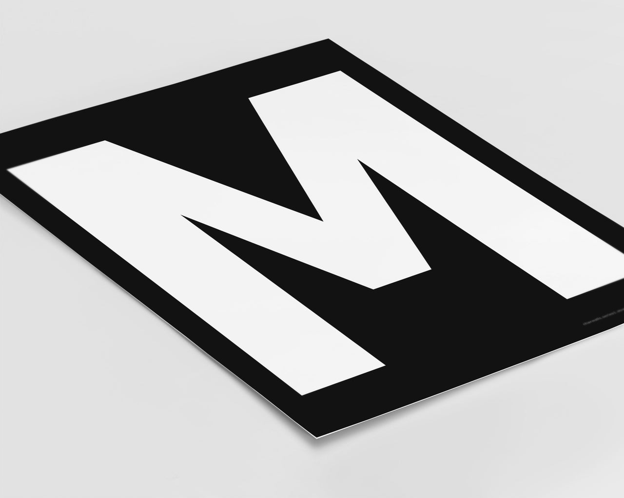 Letter M Art Print - Series 1