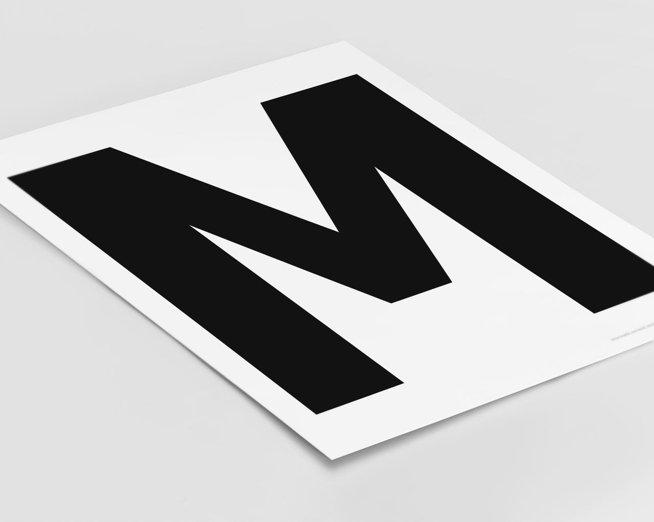 Letter M Art Print - Series 2