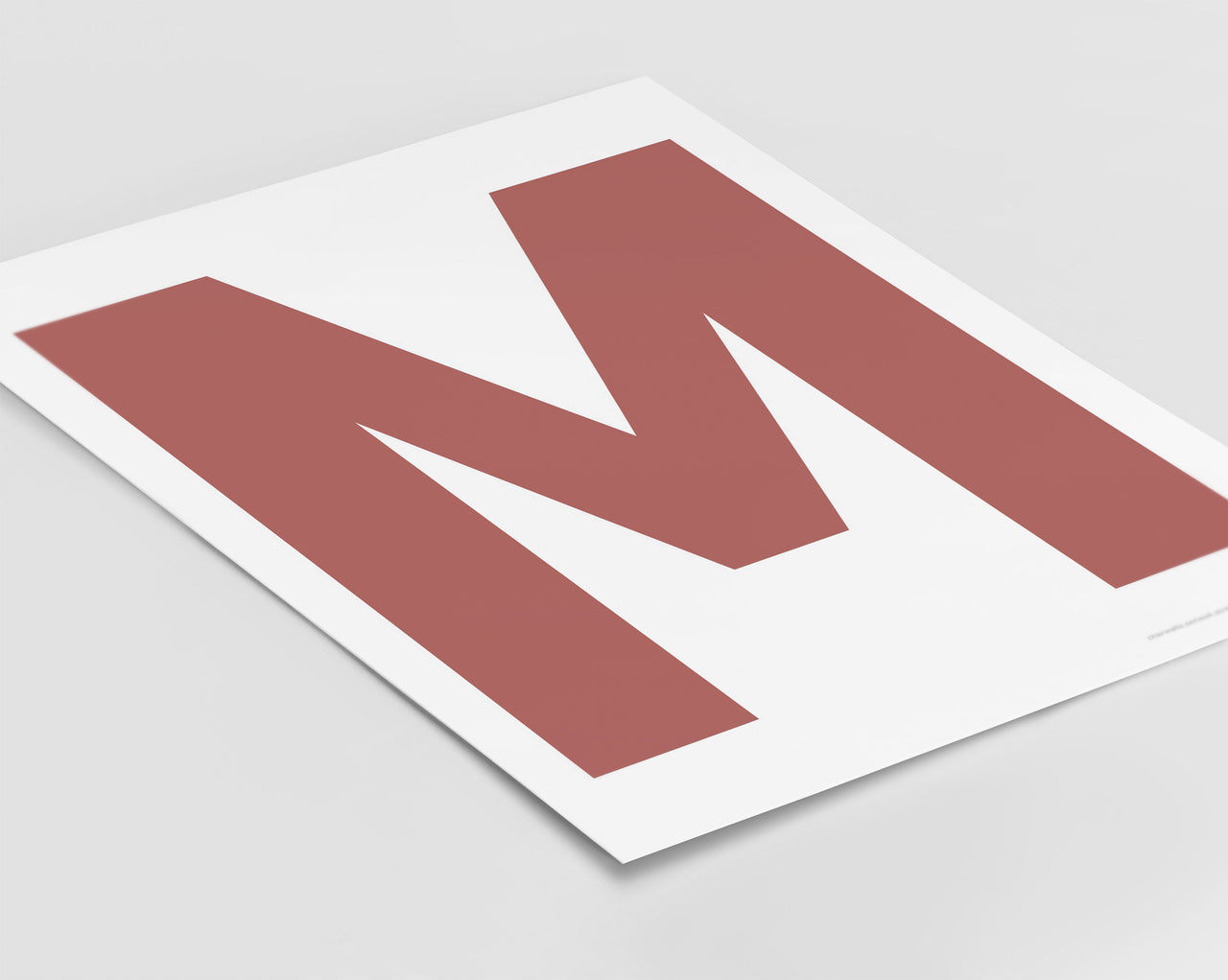 Letter M Art Print - Series 4