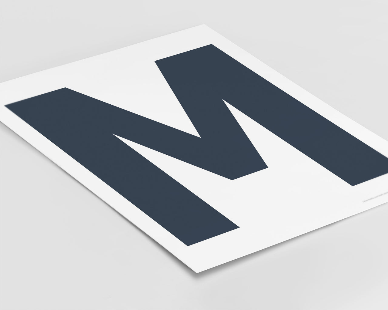 Letter M Art Print - Series 6