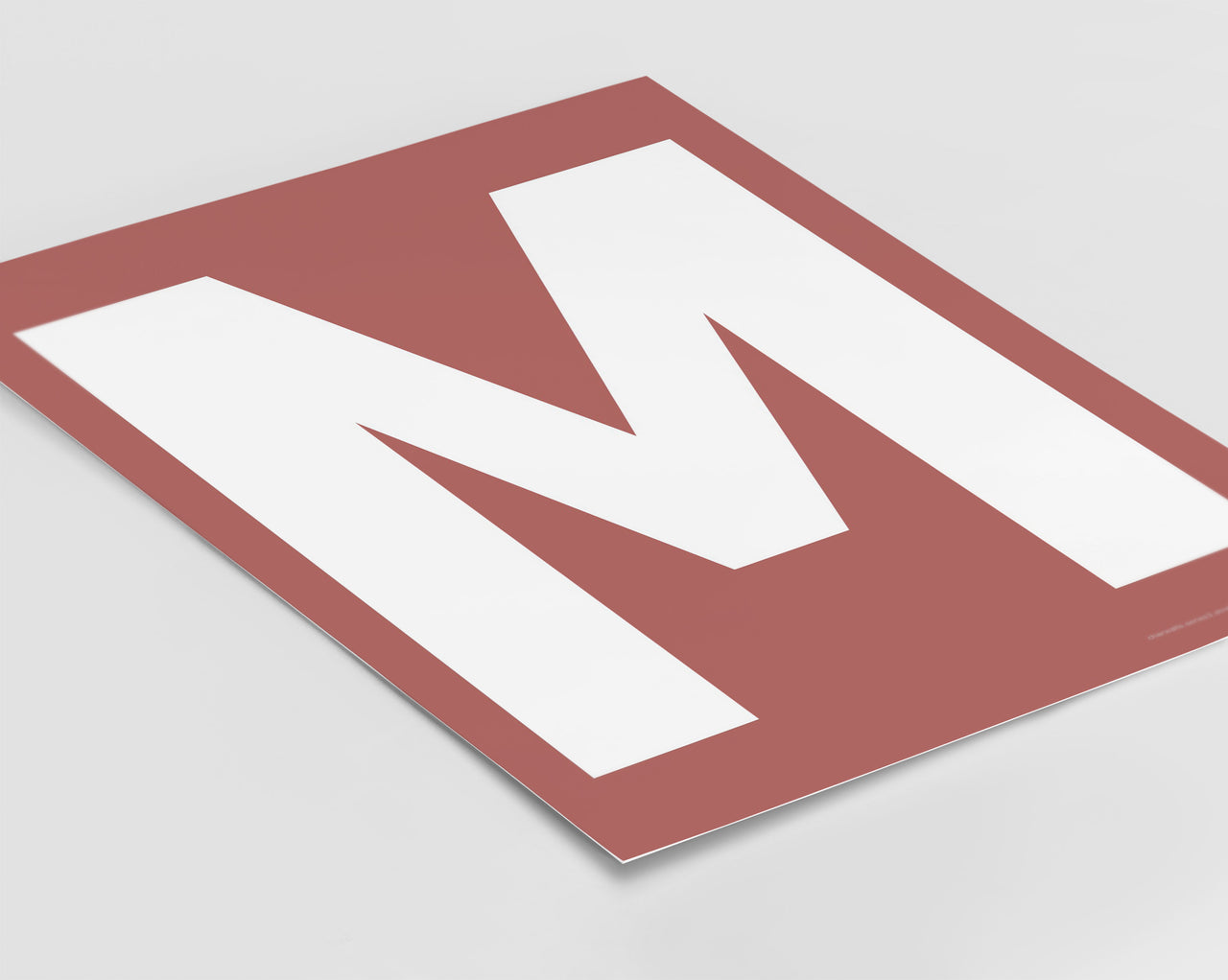 Letter M Art Print - Series 3