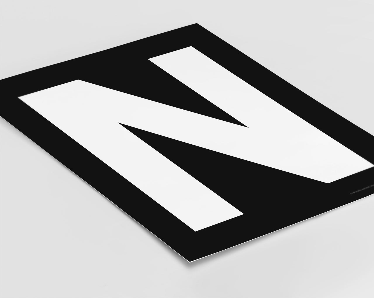 Letter N Art Print - Series 1