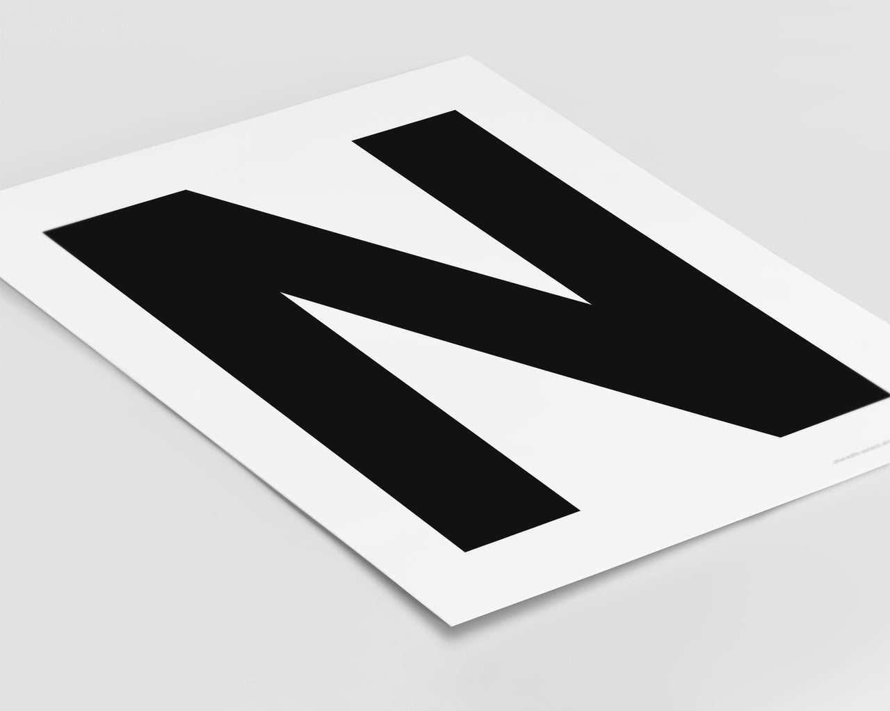 Letter N Art Print - Series 2