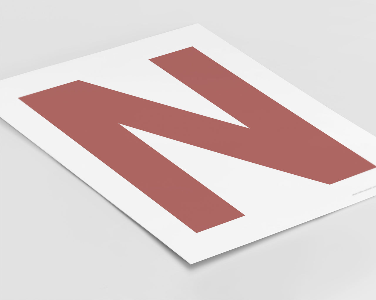 Letter N Art Print - Series 4