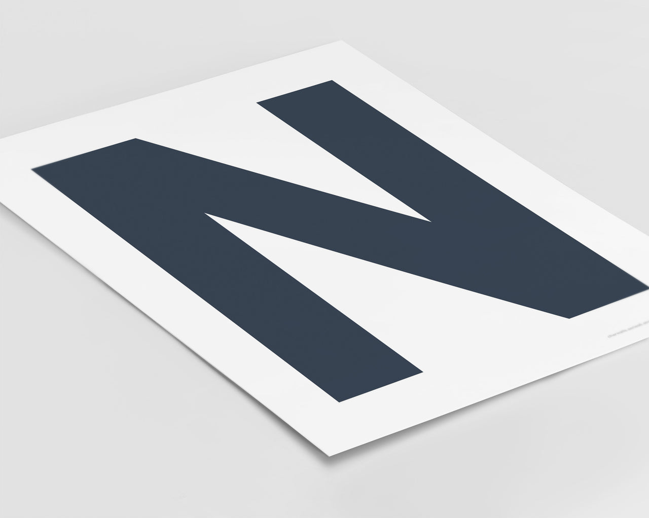 Letter N Art Print - Series 6