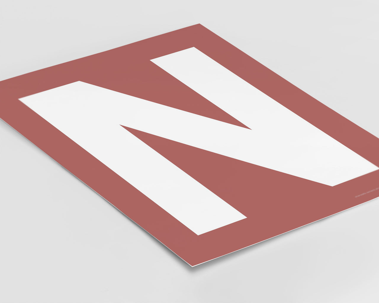 Letter N Art Print - Series 3