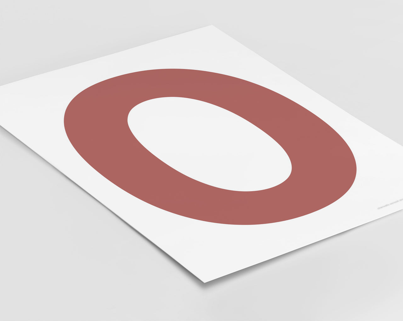 Letter O Art Print - Series 4