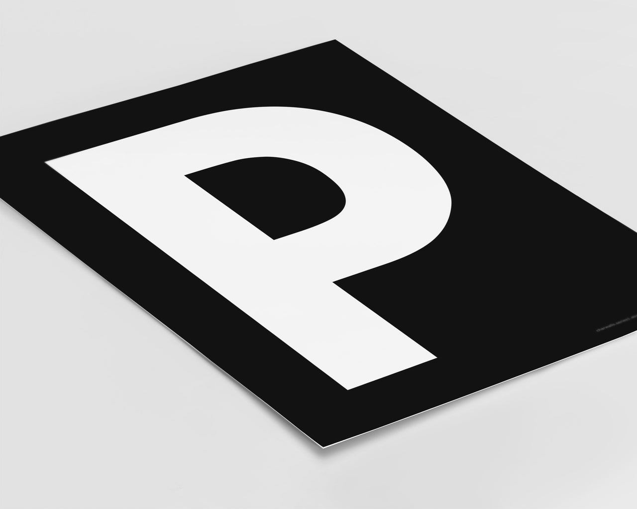 Letter P Art Print - Series 1