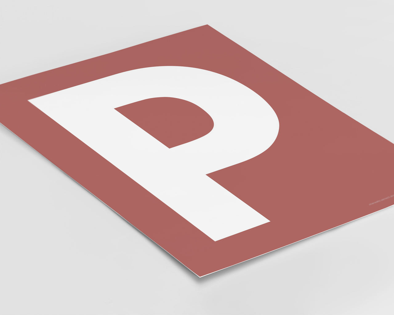 Letter P Art Print - Series 3