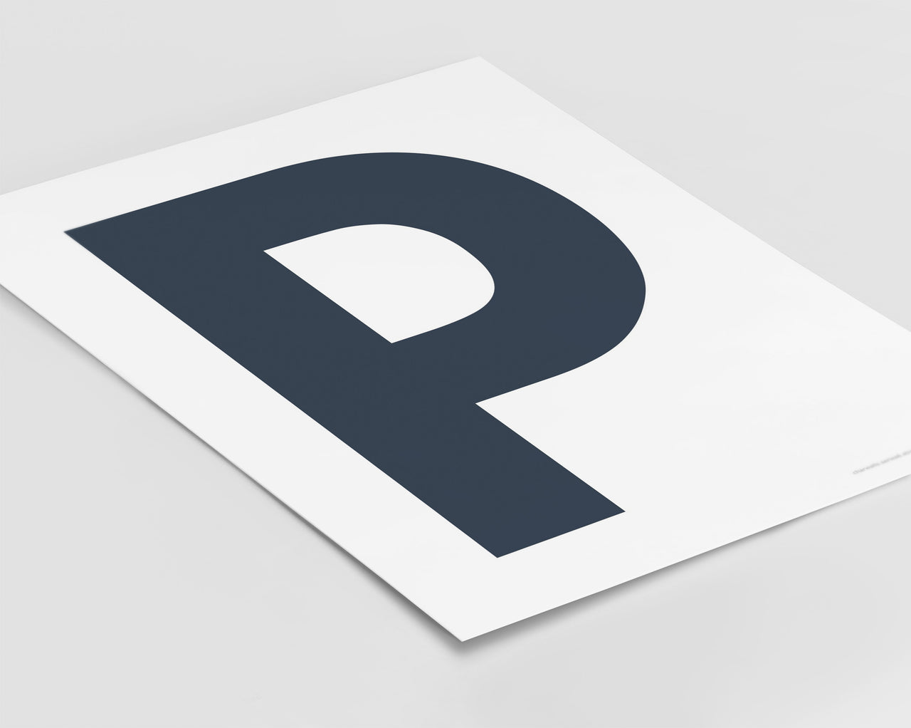Letter P Art Print - Series 6