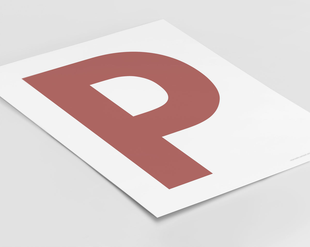 Letter P Art Print - Series 4