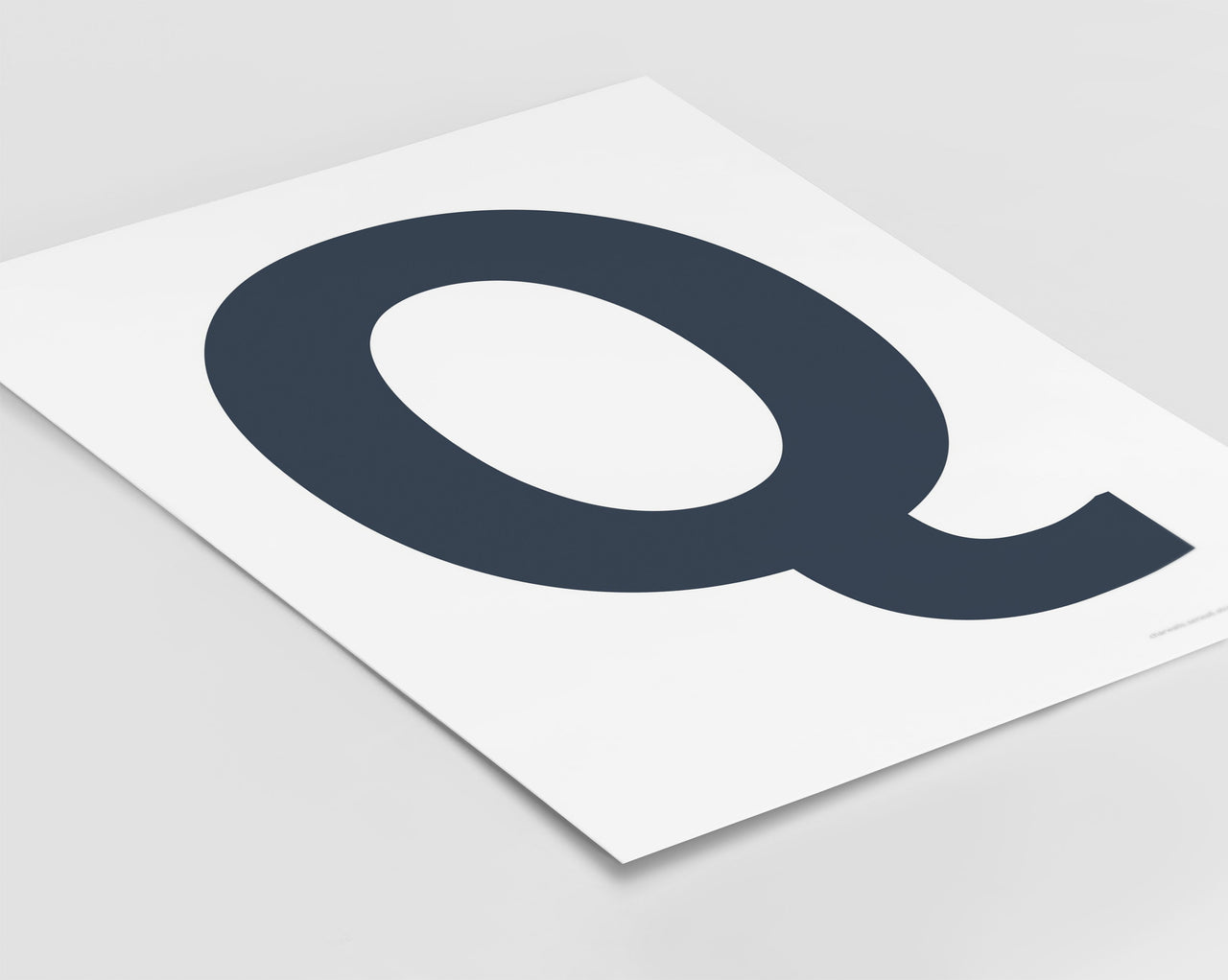 Letter Q Art Print - Series 6