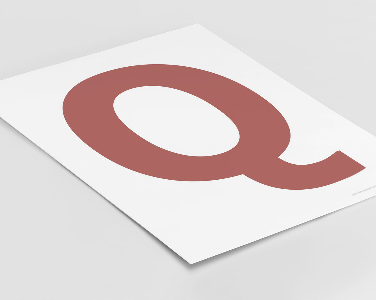 Letter Q Art Print - Series 4