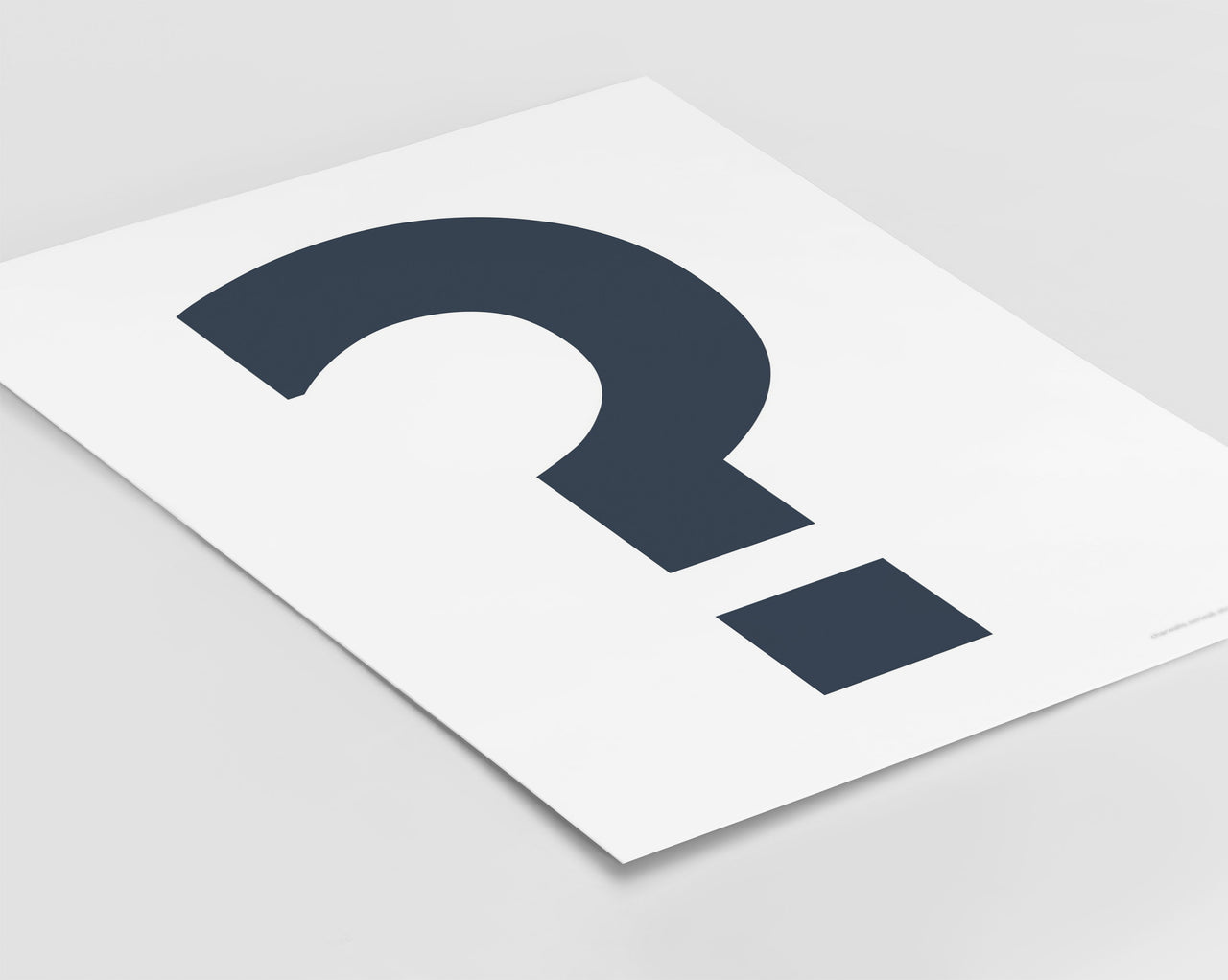 Symbol ? Art Print - Series 6