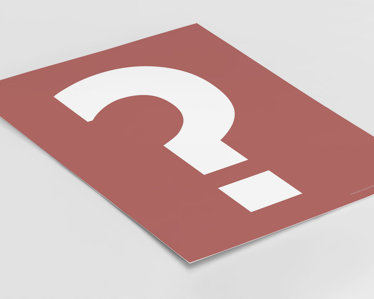 Symbol ? Art Print - Series 3