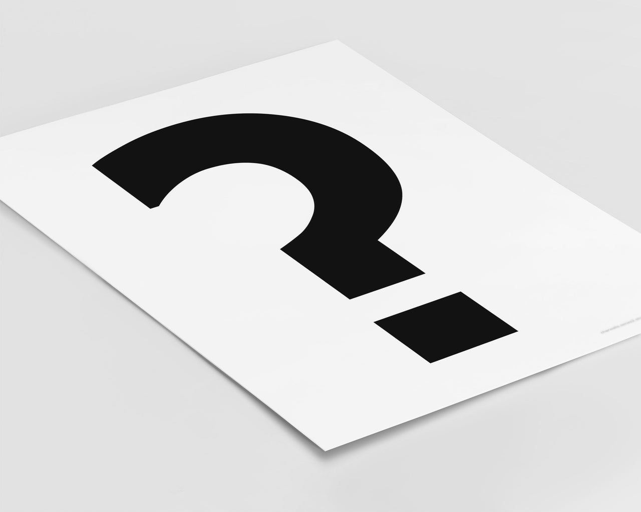 Symbol ? Art Print - Series 2