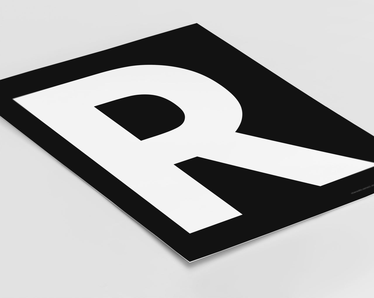 Letter R Art Print - Series 1
