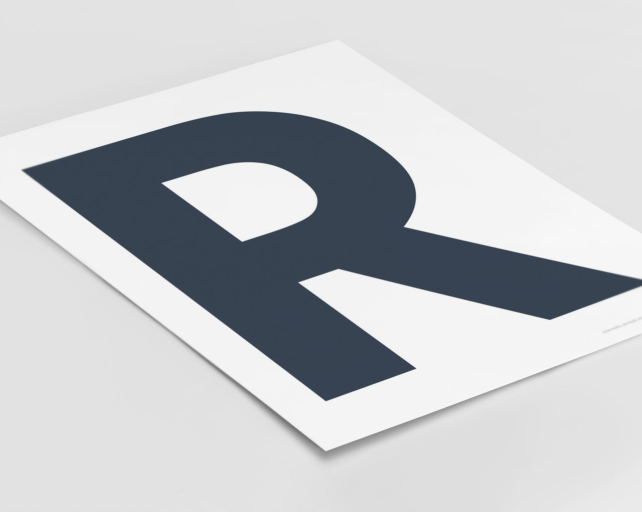 Letter R Art Print - Series 6