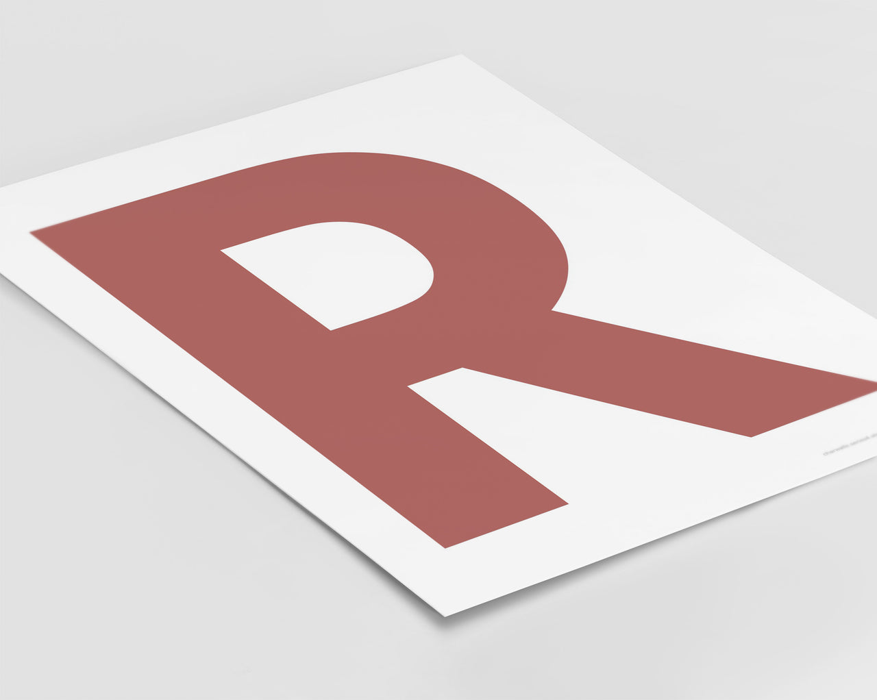 Letter R Art Print - Series 4