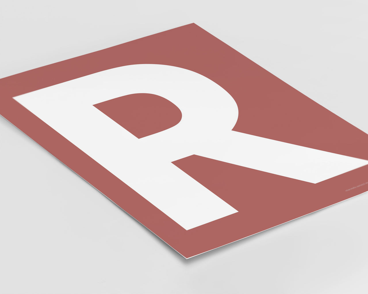 Letter R Art Print - Series 3