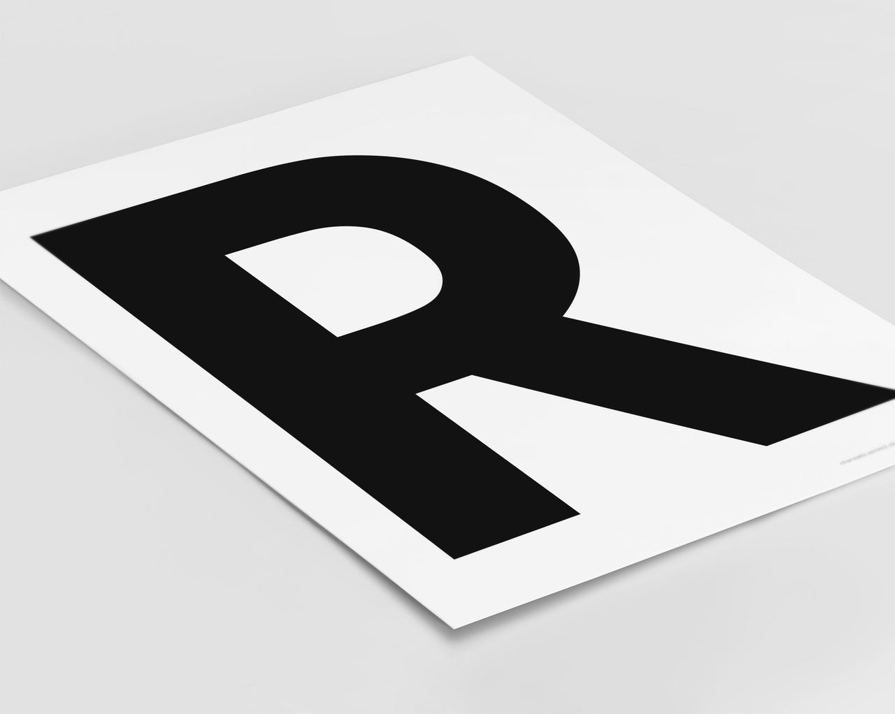 Letter R Art Print - Series 2
