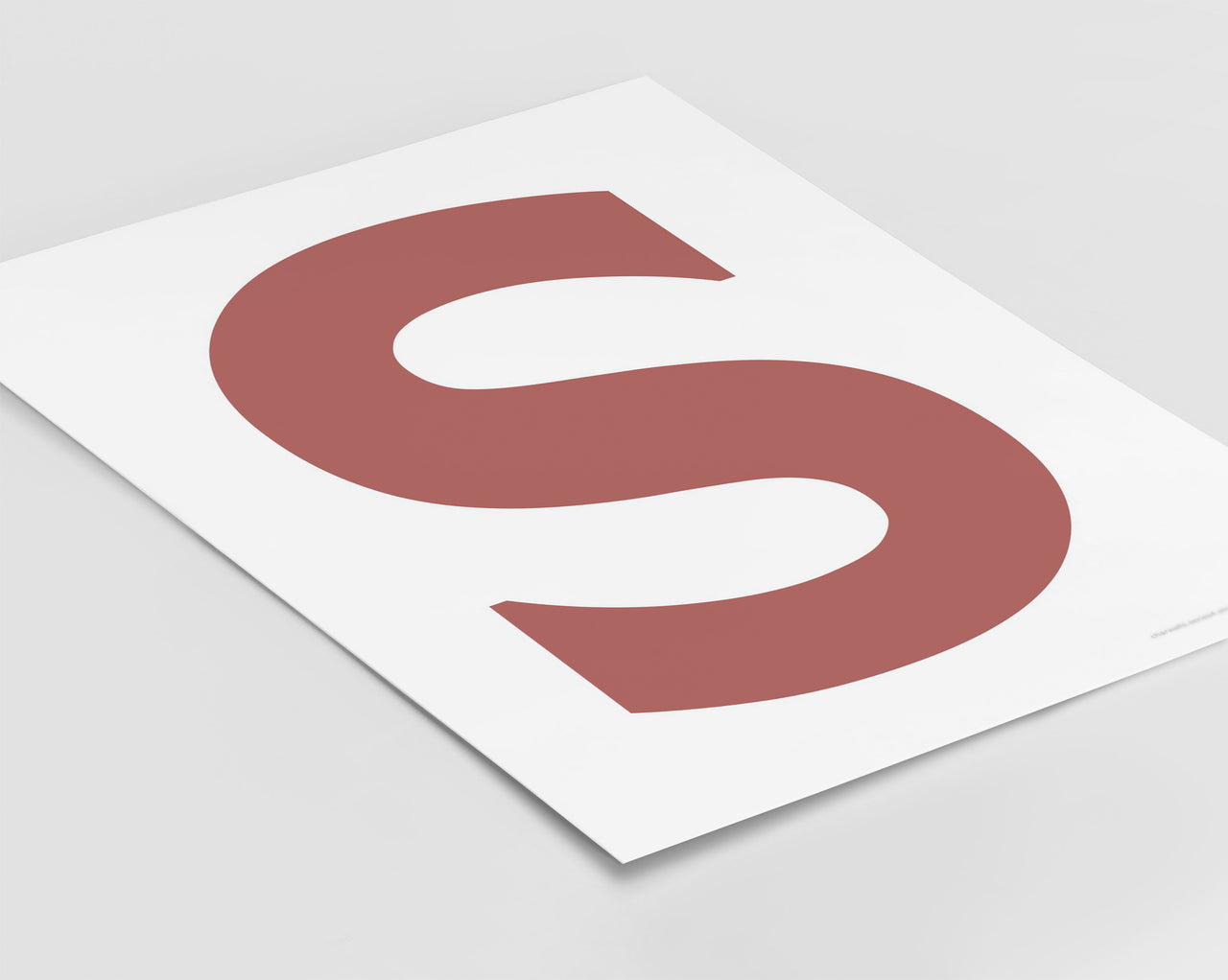 Letter S Art Print - Series 4