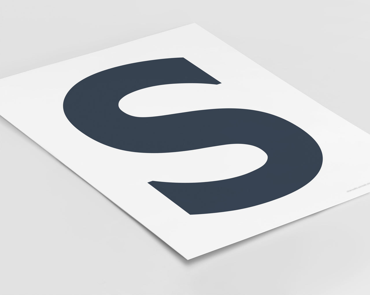 Letter S Art Print - Series 6