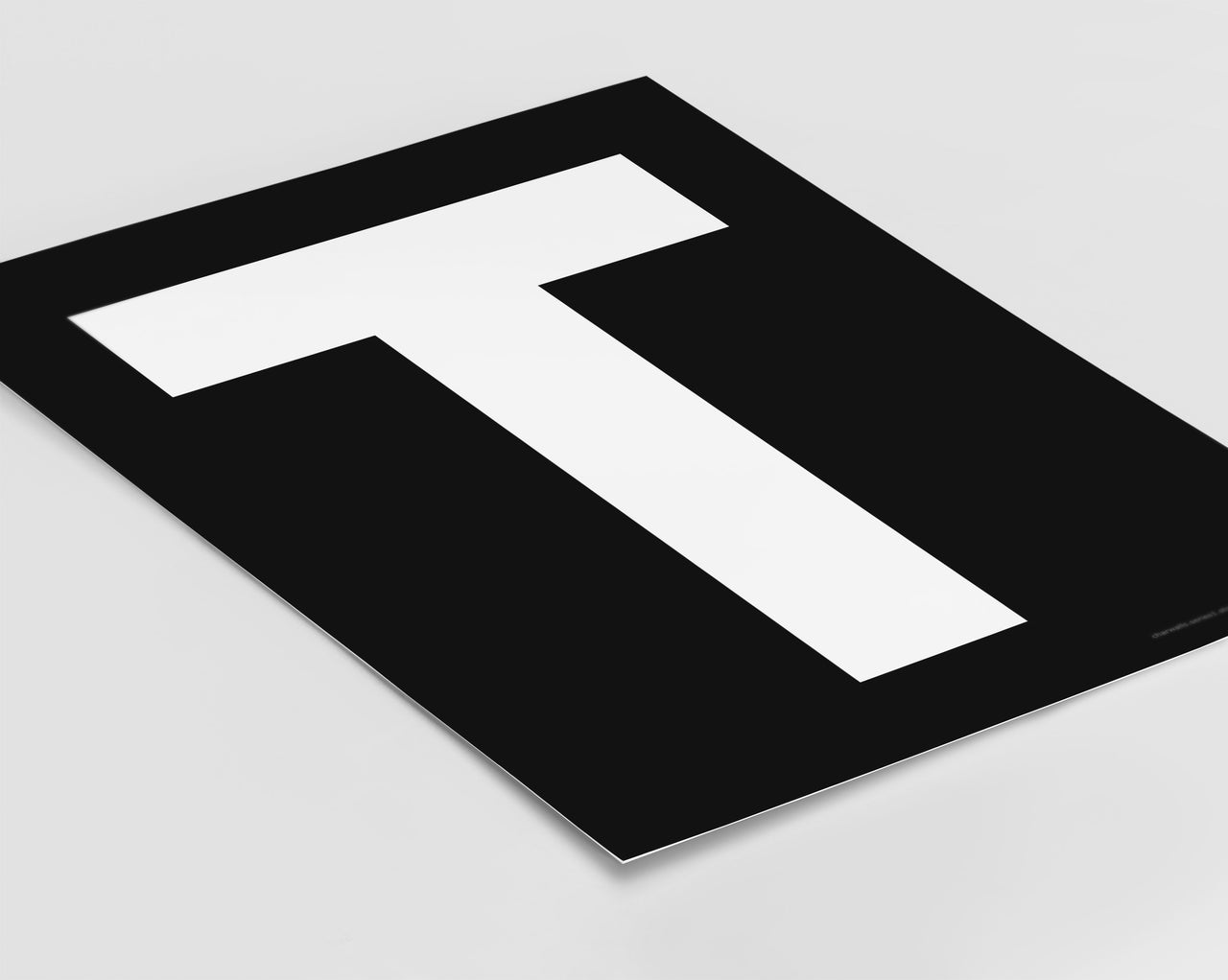 Letter T Art Print - Series 1