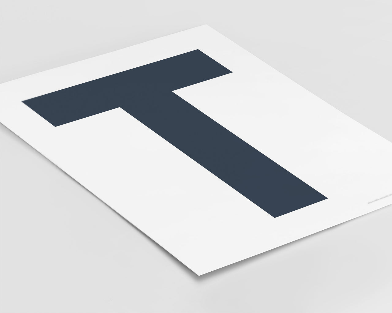 Letter T Art Print - Series 6