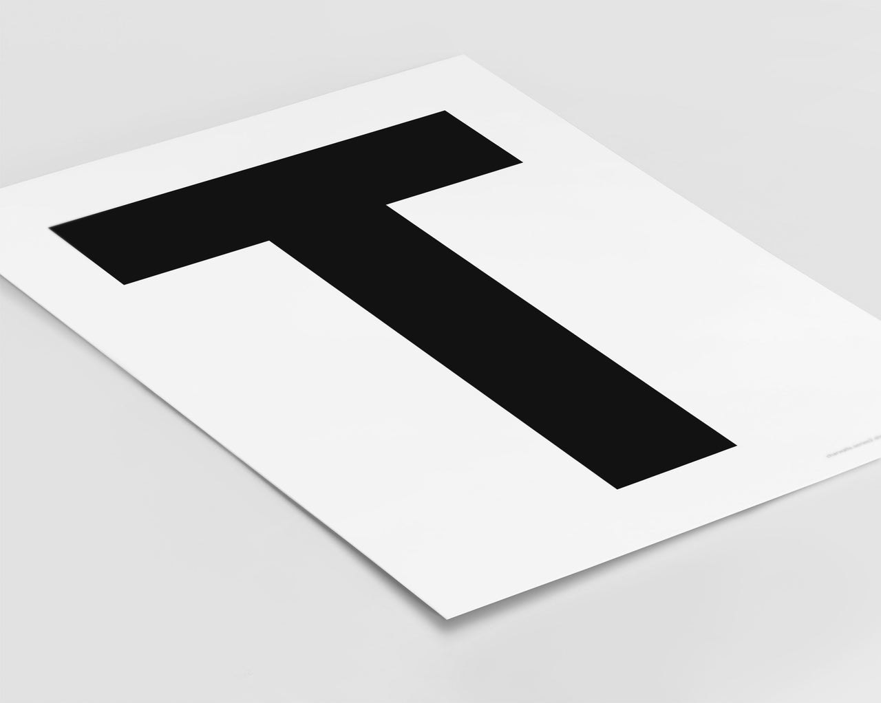 Letter T Art Print - Series 2