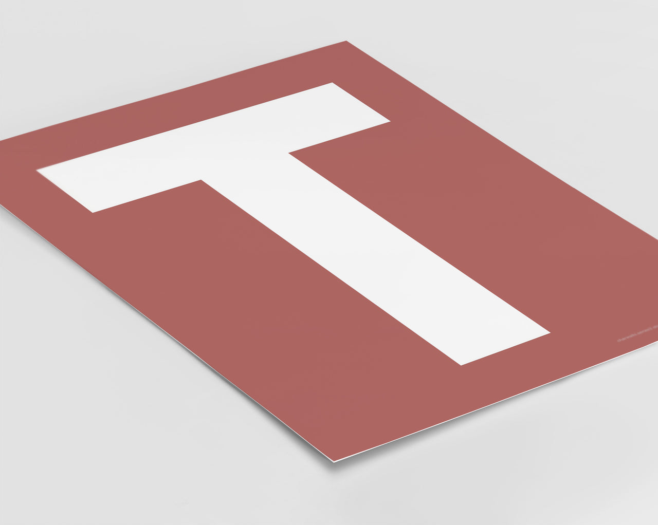 Letter T Art Print - Series 3