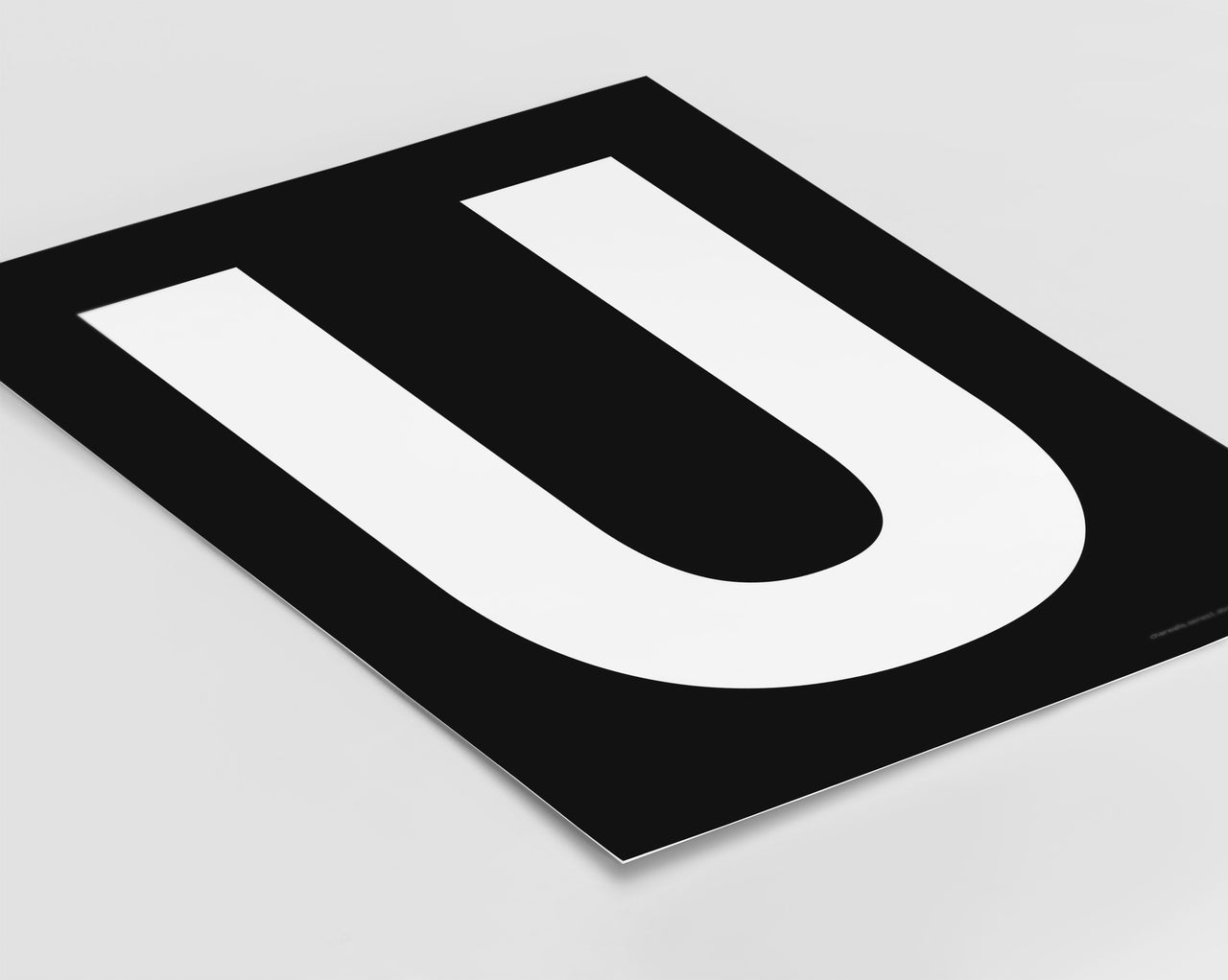 Letter U Art Print - Series 1