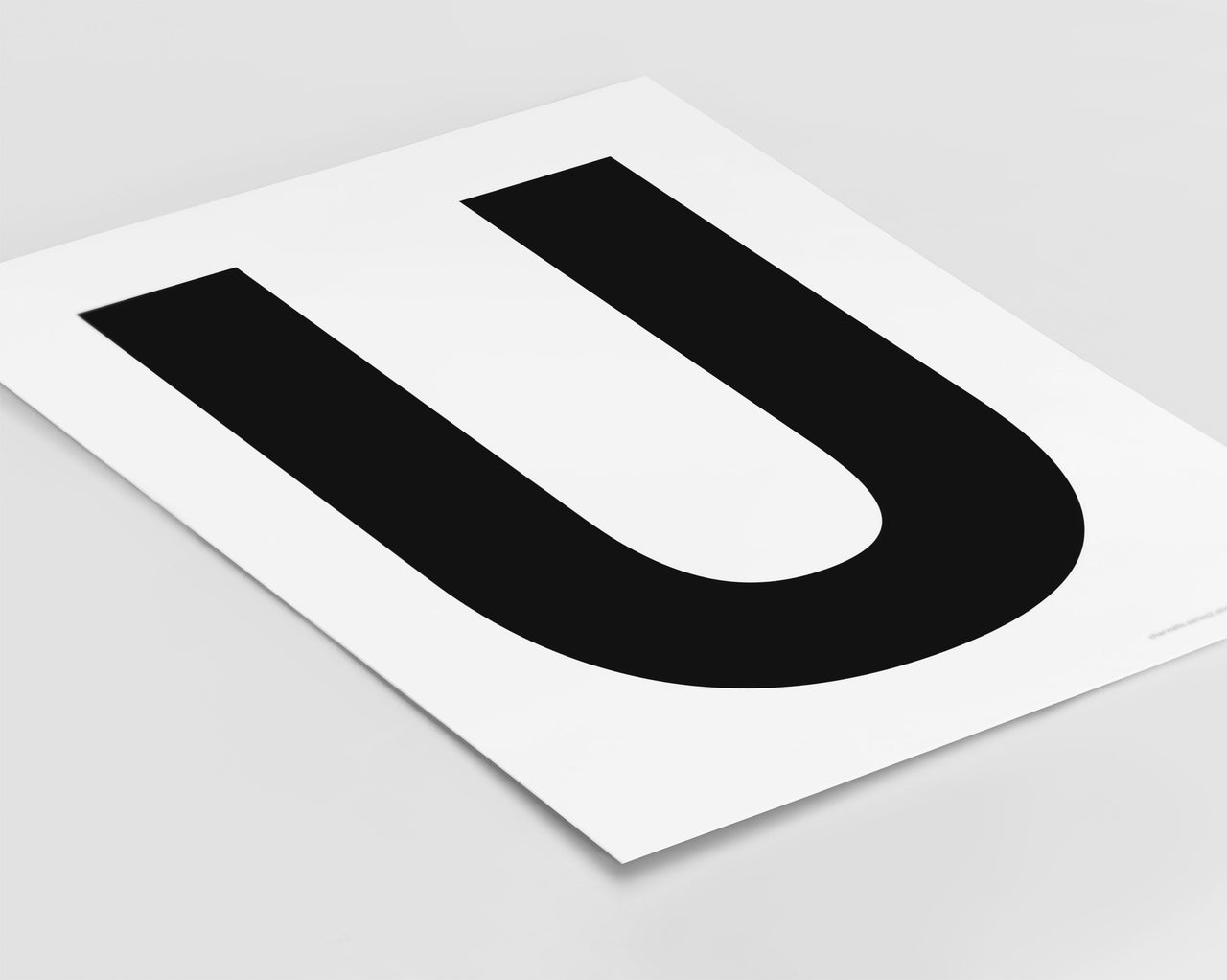 Letter U Art Print - Series 2
