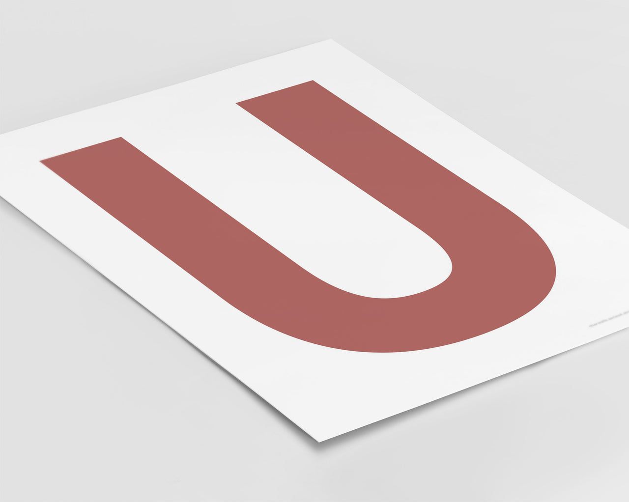 Letter U Art Print - Series 4