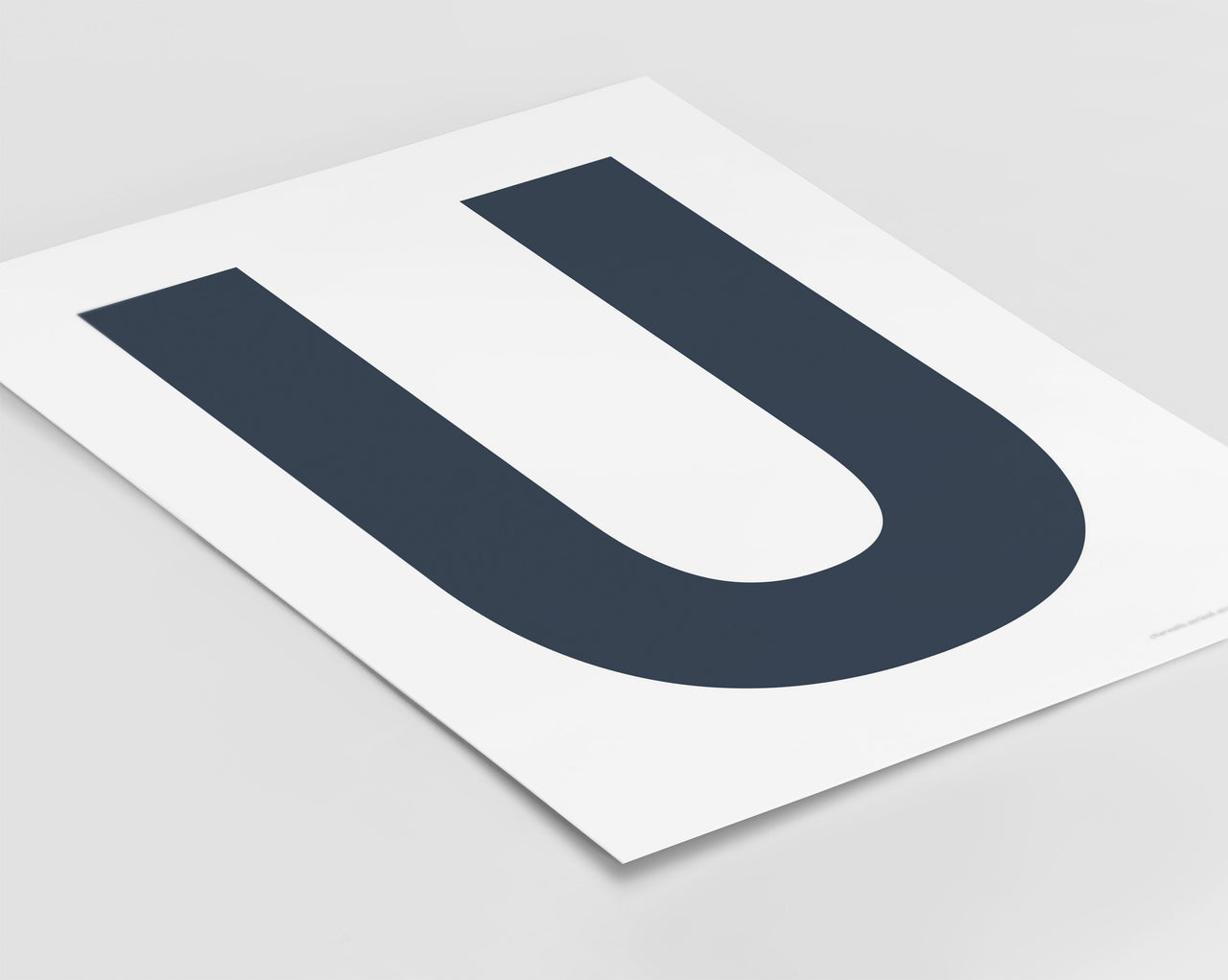 Letter U Art Print - Series 6