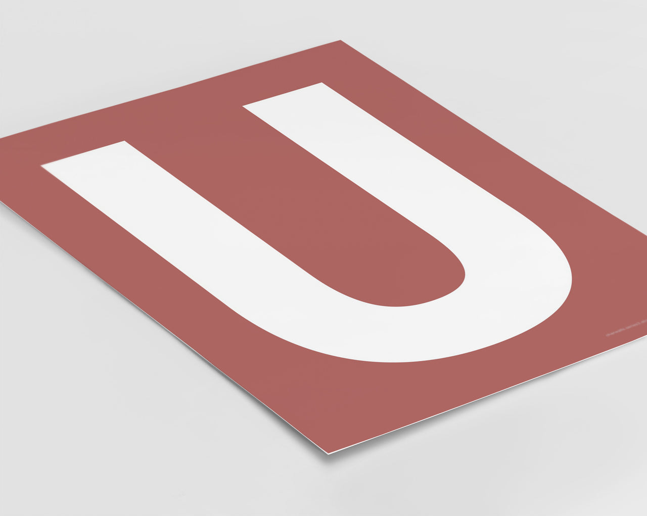 Letter U Art Print - Series 3