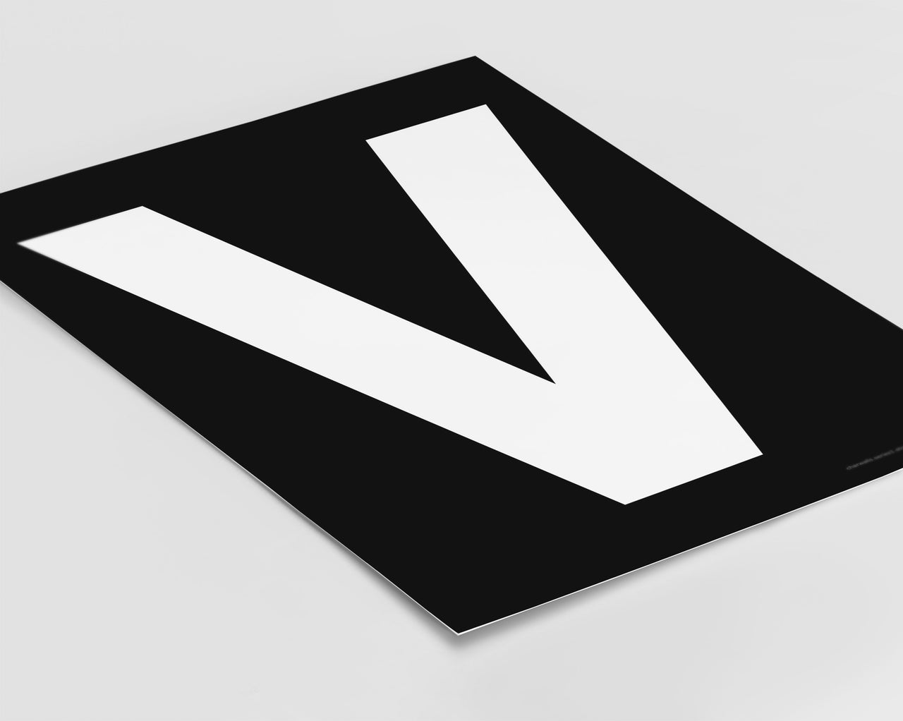 Letter V Art Print - Series 1