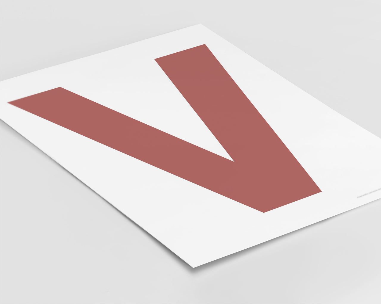 Letter V Art Print - Series 4