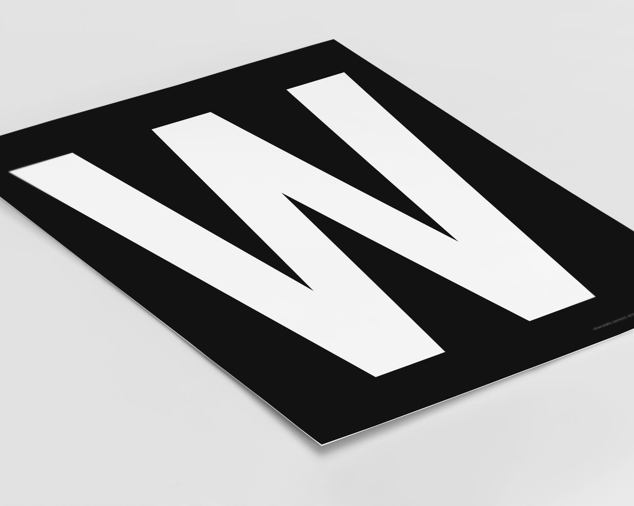 Letter W Art Print - Series 1