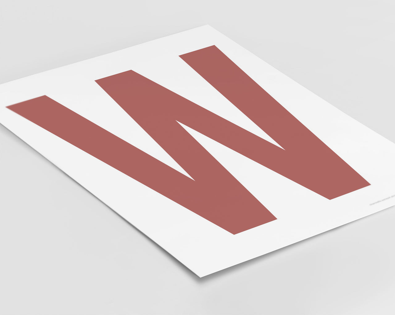 Letter W Art Print - Series 4