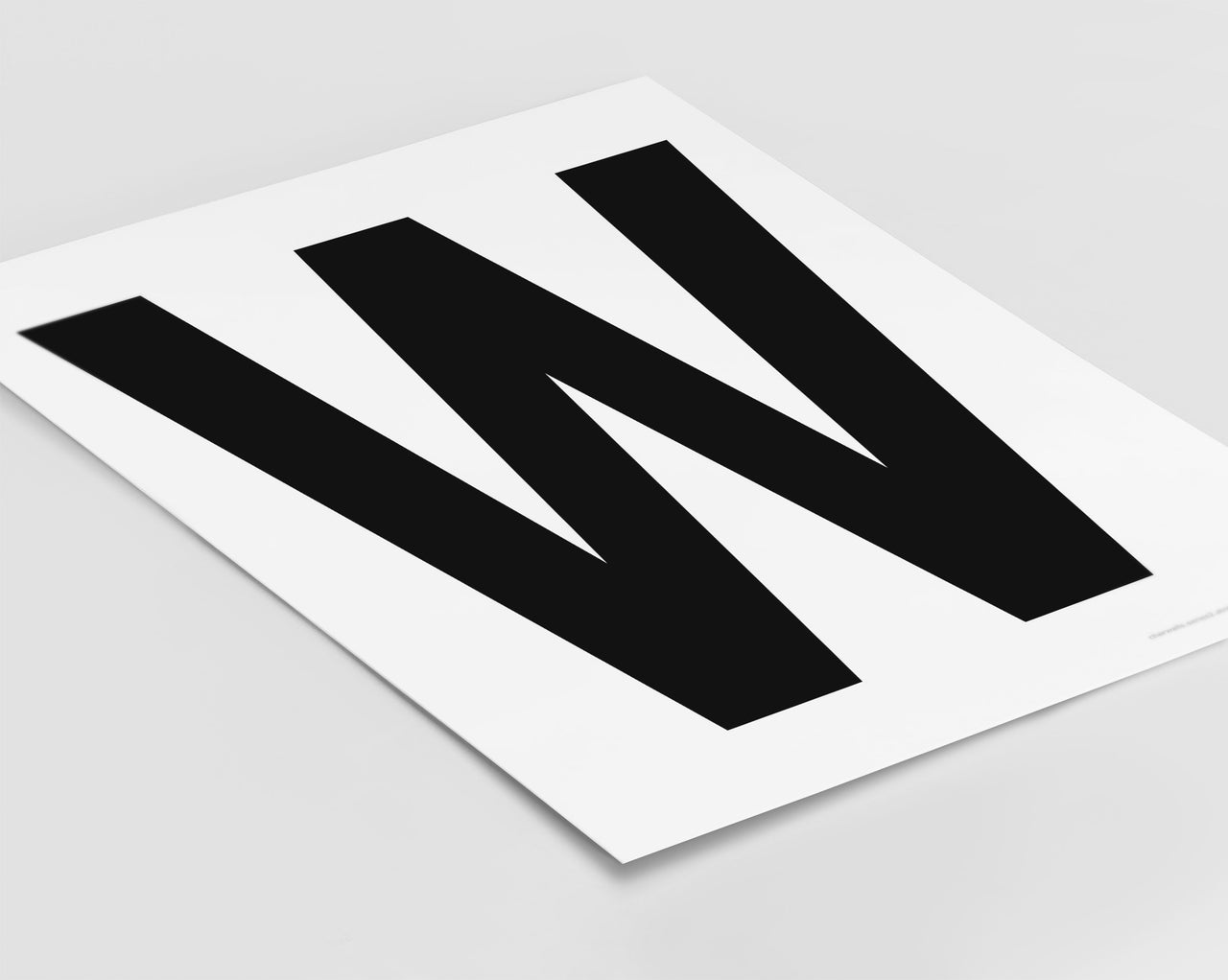 Letter W Art Print - Series 2