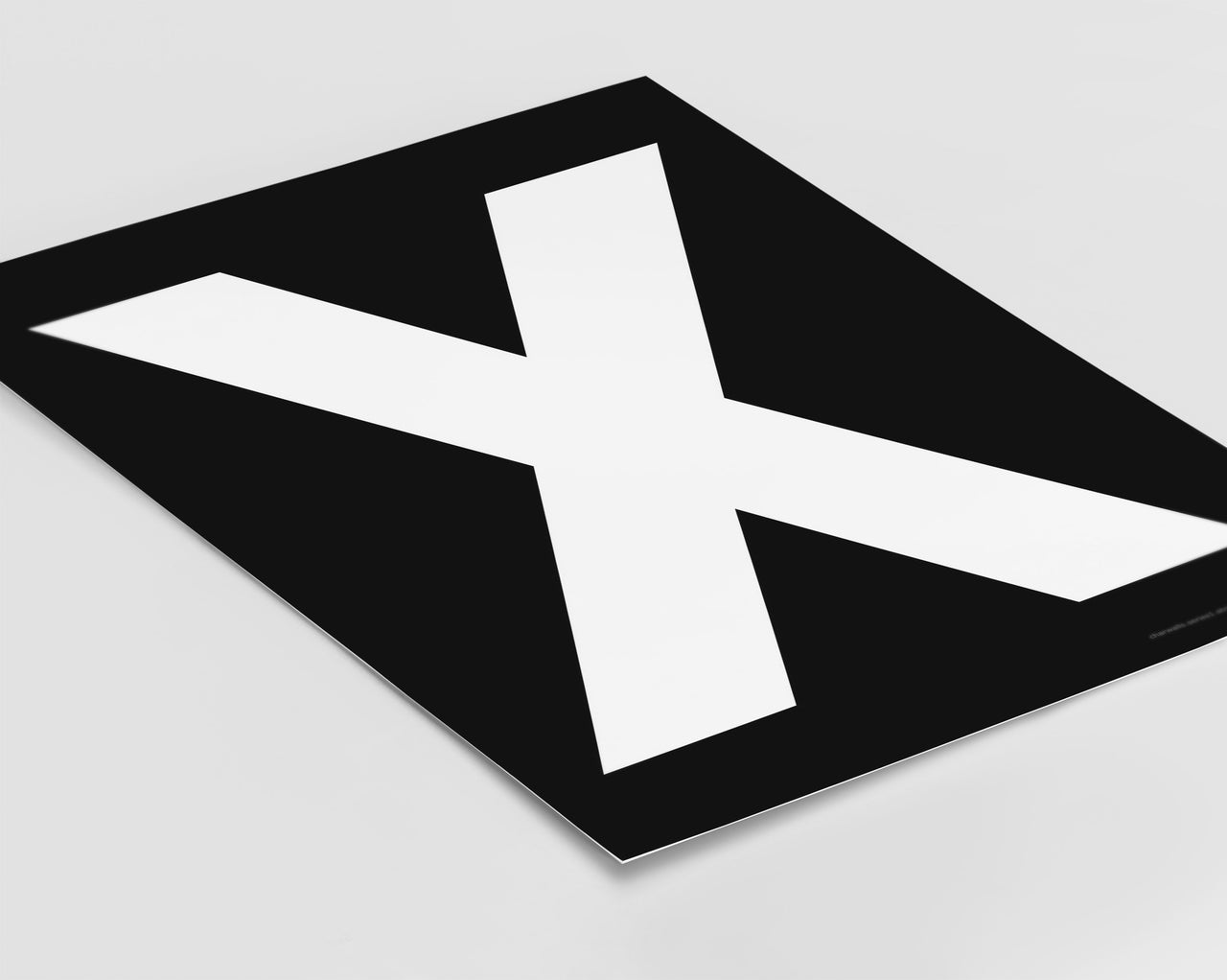 Letter X Art Print - Series 1