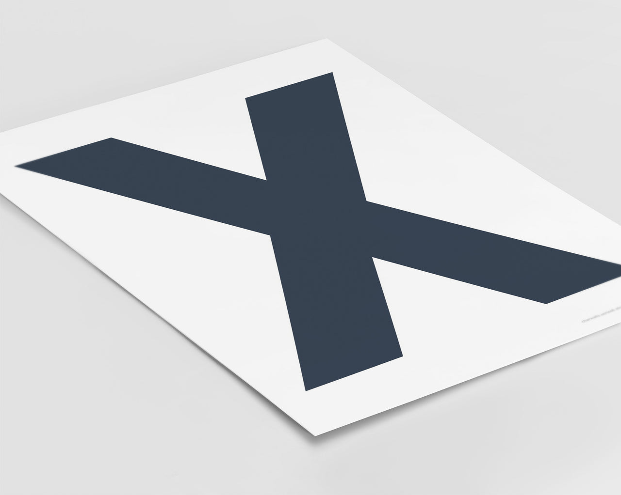 Letter X Art Print - Series 6