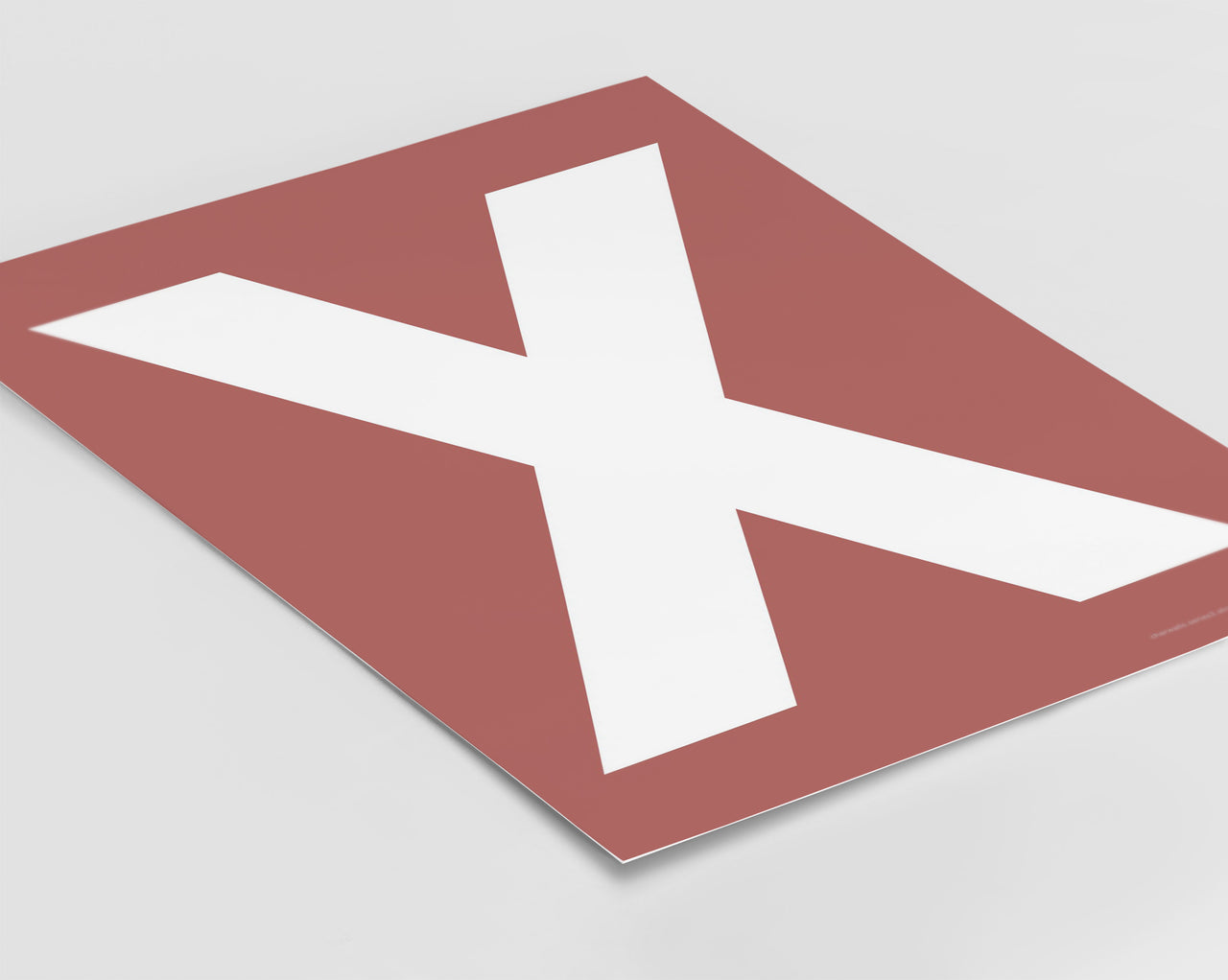 Letter X Art Print - Series 3